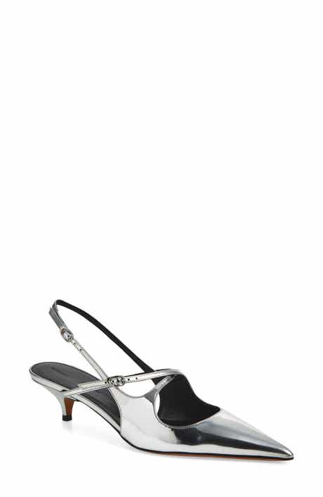 Proenza Schouler Crossover Kitten Heel Slingback Pump