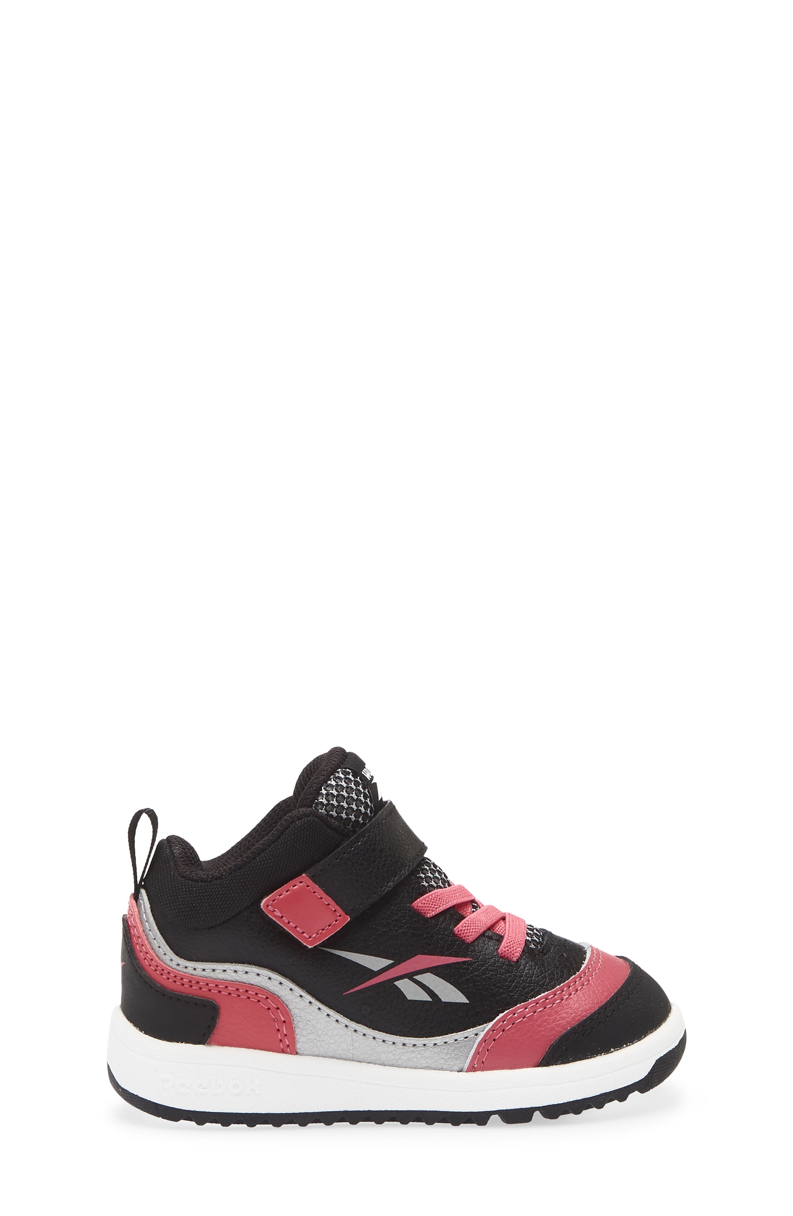 Reebok Kids' Weebok Storm X Sneaker, Alternate, color, Black/ Dark Pink/ Grey