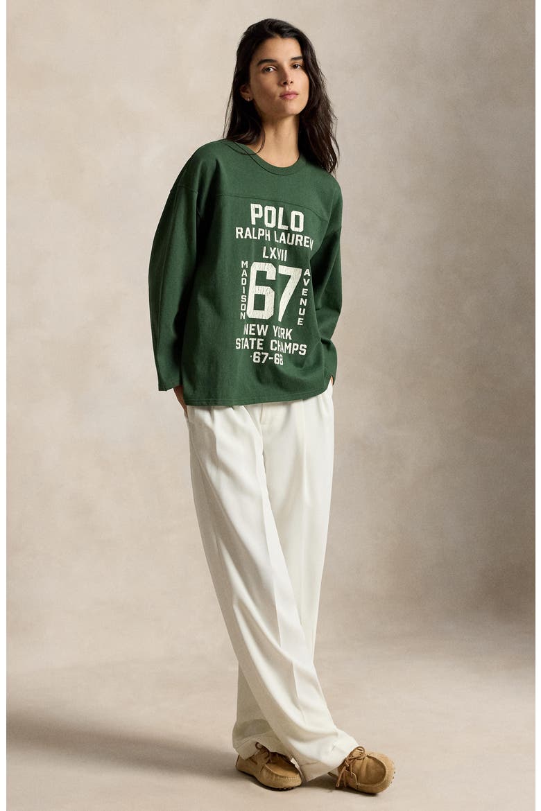 Cotton Graphic T-Shirt, Alternate, color, BOTTLE GREEN