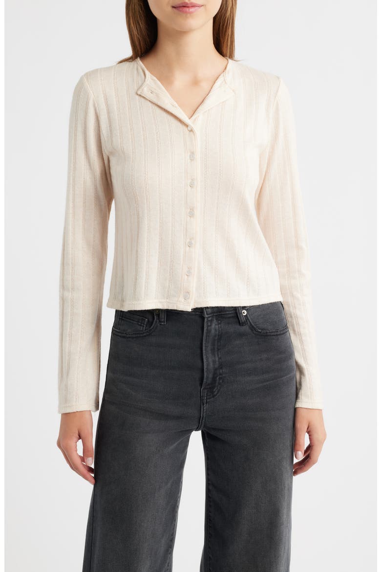 Jackie Cashmere Blend Cardigan, Main, color, TAN IVORY