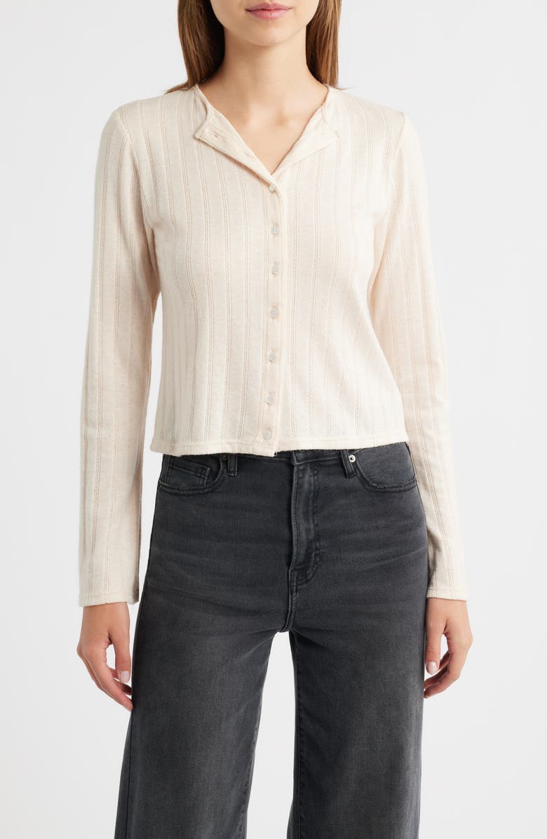 Bella Venice Jackie Cashmere Blend Cardigan, Main, color, Tan Ivory
