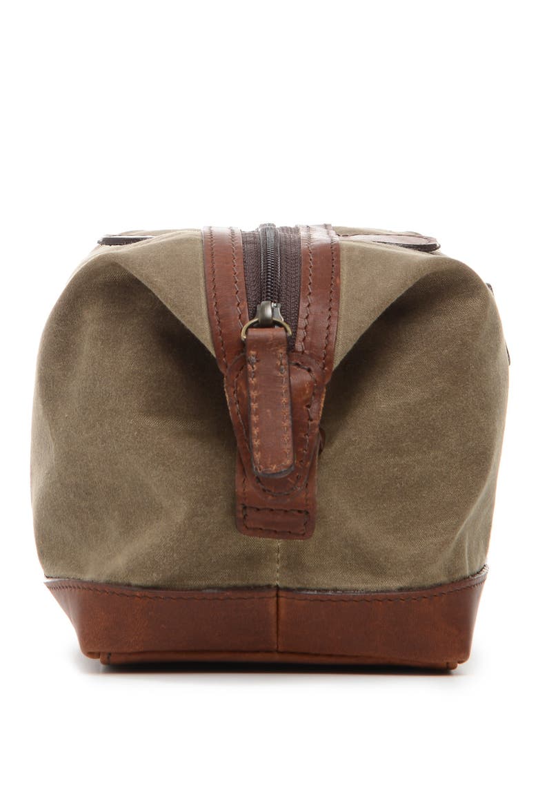 Ryder Waxed Canvas Dopp Kit, Alternate, color, Olive