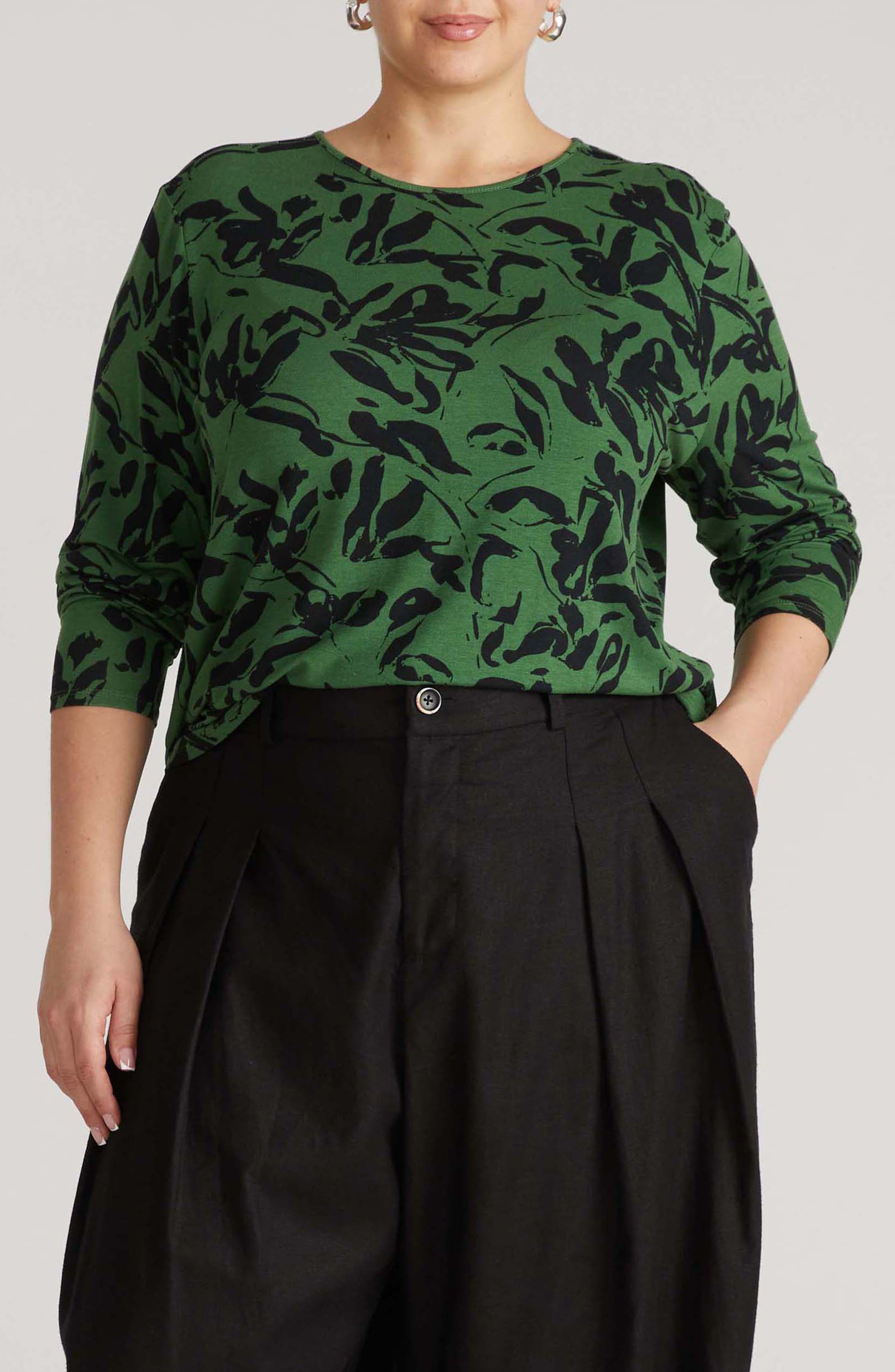 GREEN SGRAFITTO PRINT