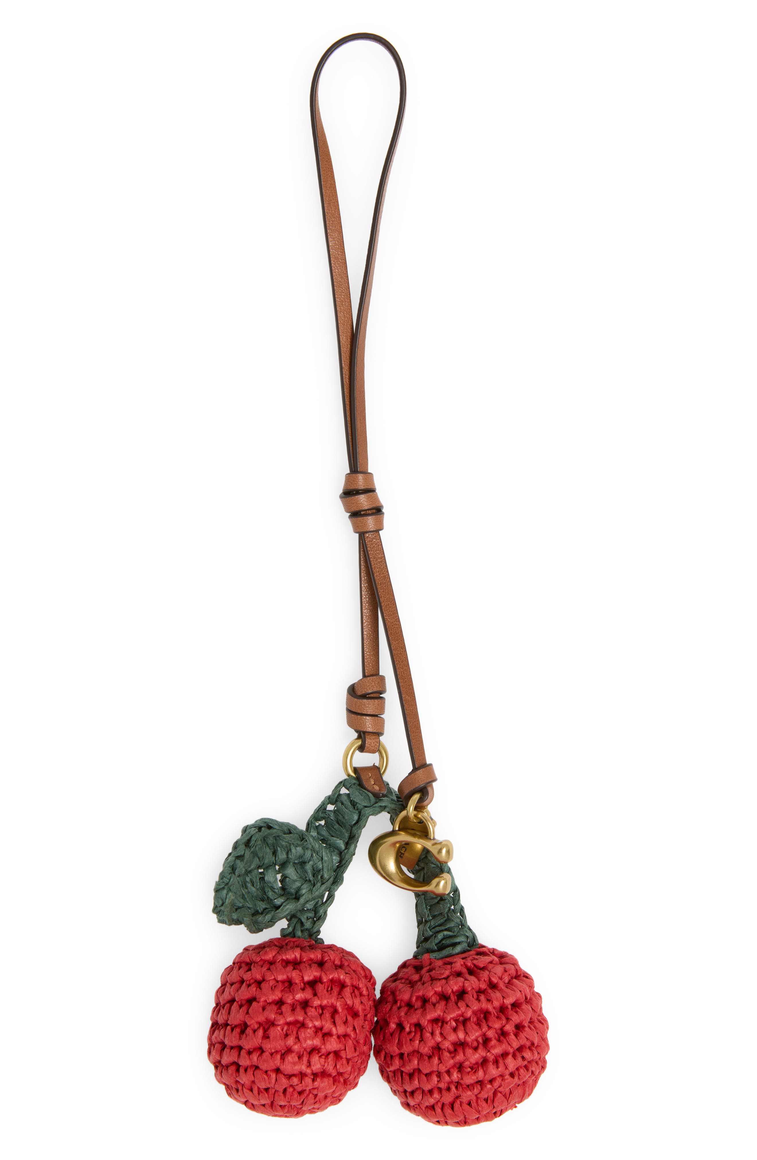 COACH Chili Pepper Bag Charm, Main, color, B4/ Red