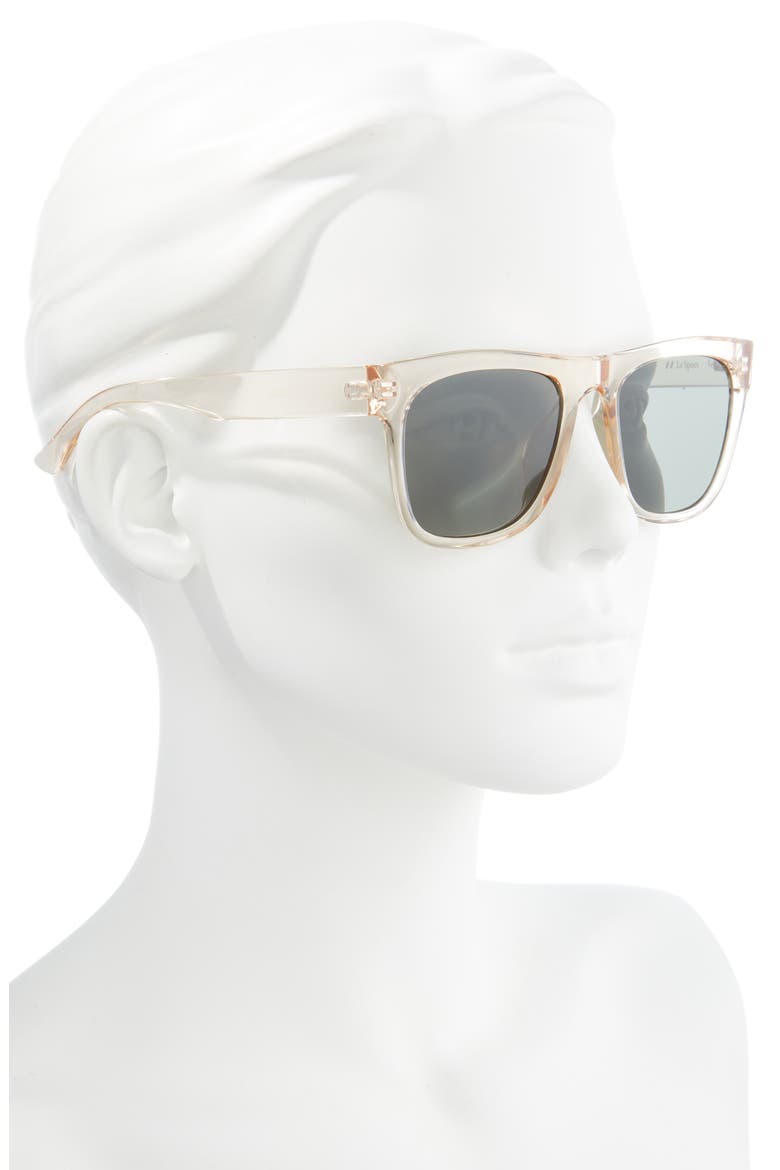 Impala 55mm Rectangle Sunglasses, Alternate, color, SAND / GREEN MONO