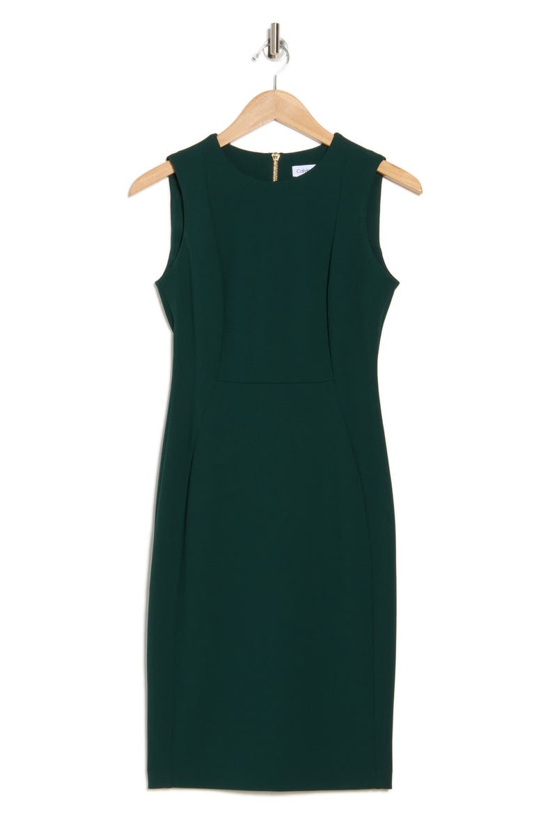 Sleeveless Sheath Dress, Alternate, color, MALACHITE