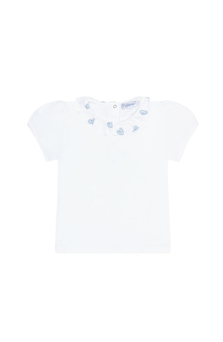 Nellapima Blue Heart Print Tee - Baby, Alternate, color, Blue