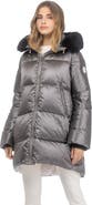 GORSKI Apres-Ski Horizontal Jacket With Detachable Genuine Shearling Hood Trim