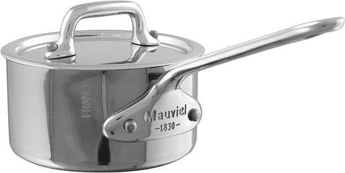 Mauviel M'minis Saucepan With Lid, 3.5 Inch In Gray
