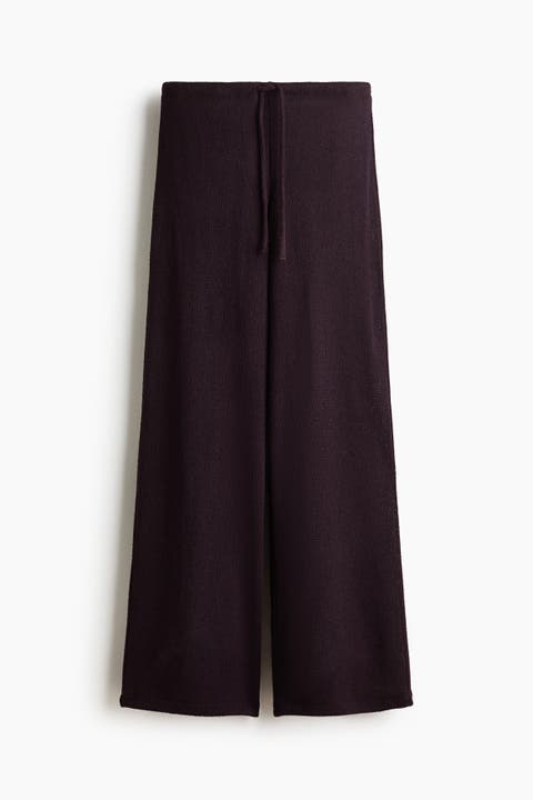 Knitted Drawstring Trousers