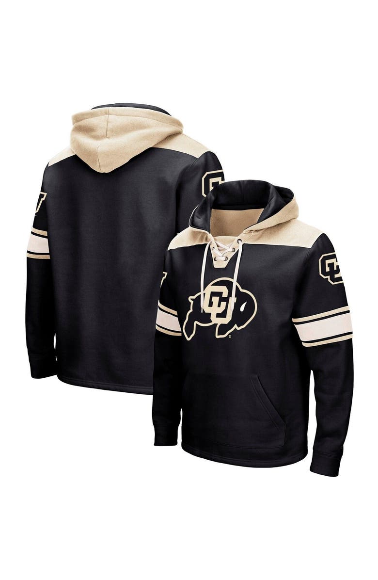 COLOSSEUM Men's Colosseum Black Colorado Buffaloes 2.0 Lace-Up Hoodie, Alternate, color, Black
