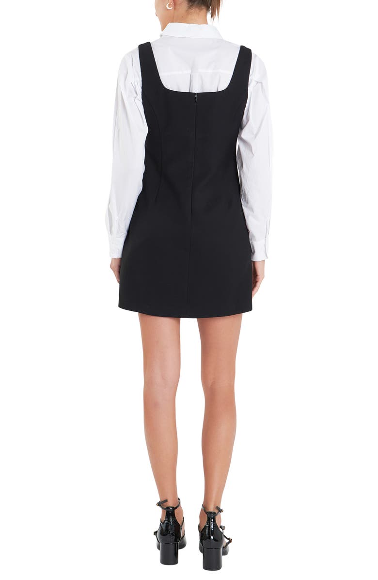 English Factory Sleeveless Minidress, Alternate, color, 