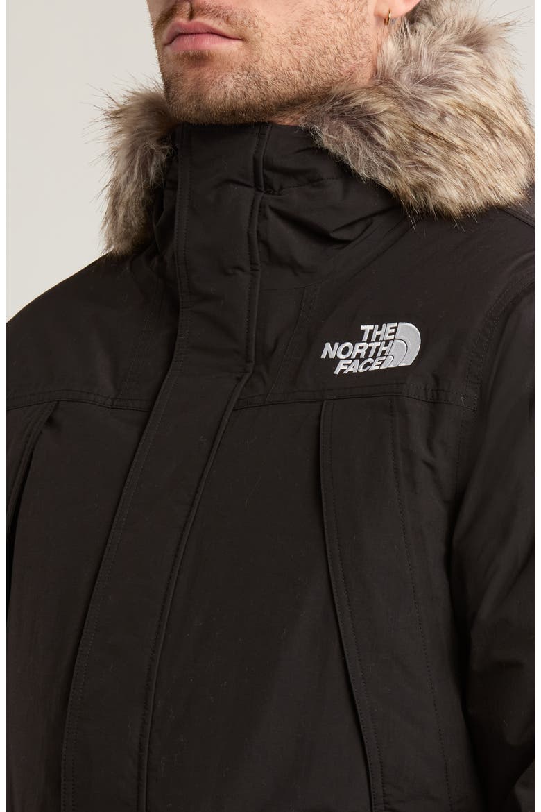 McMurdo Waterproof 600 Fill Power Hooded Down Parka with Faux Fur Trim, Alternate, color, TNF BLACK-NPF
