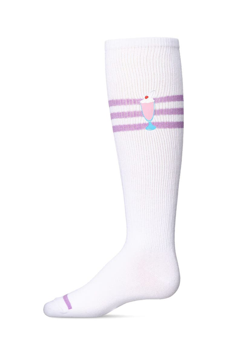 Summer Sweets Varsity Knee High Sock, Main, color, Lavender