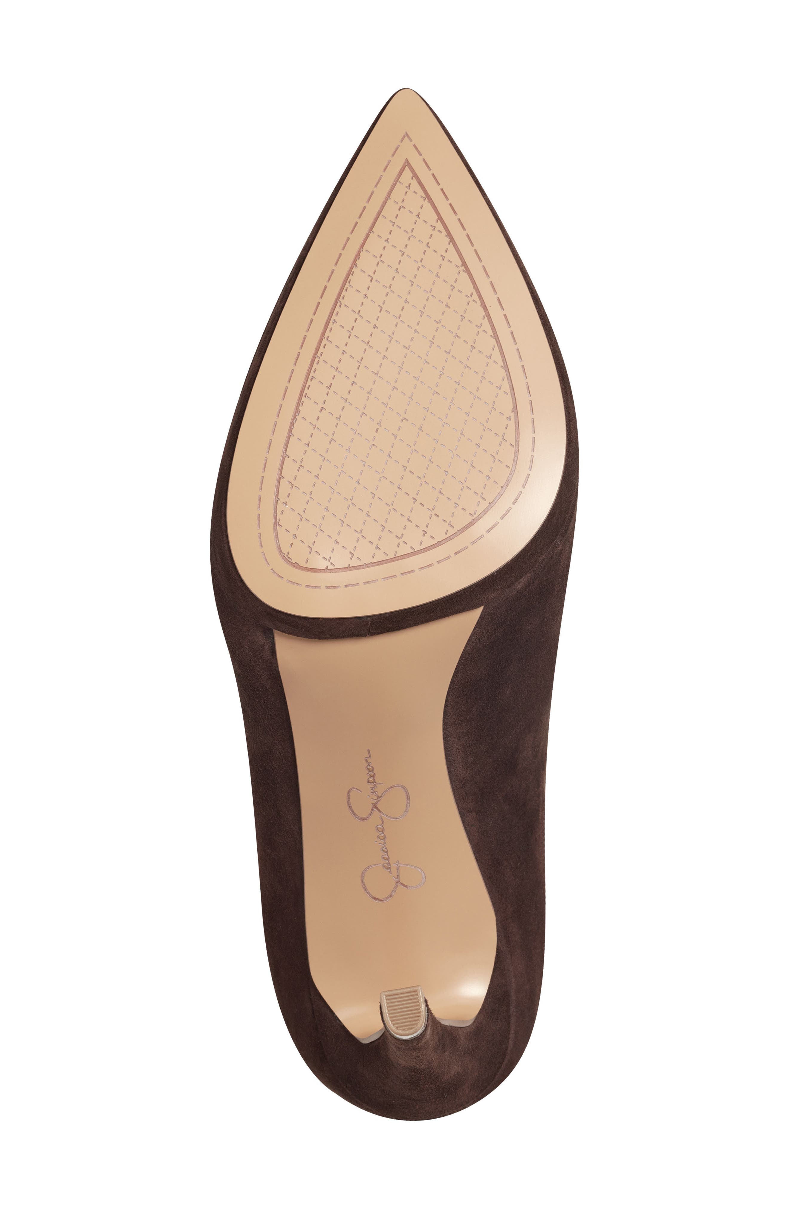Vianne Embellished Pointed Toe Boot, Alternate, color, SLUMBER BROWN