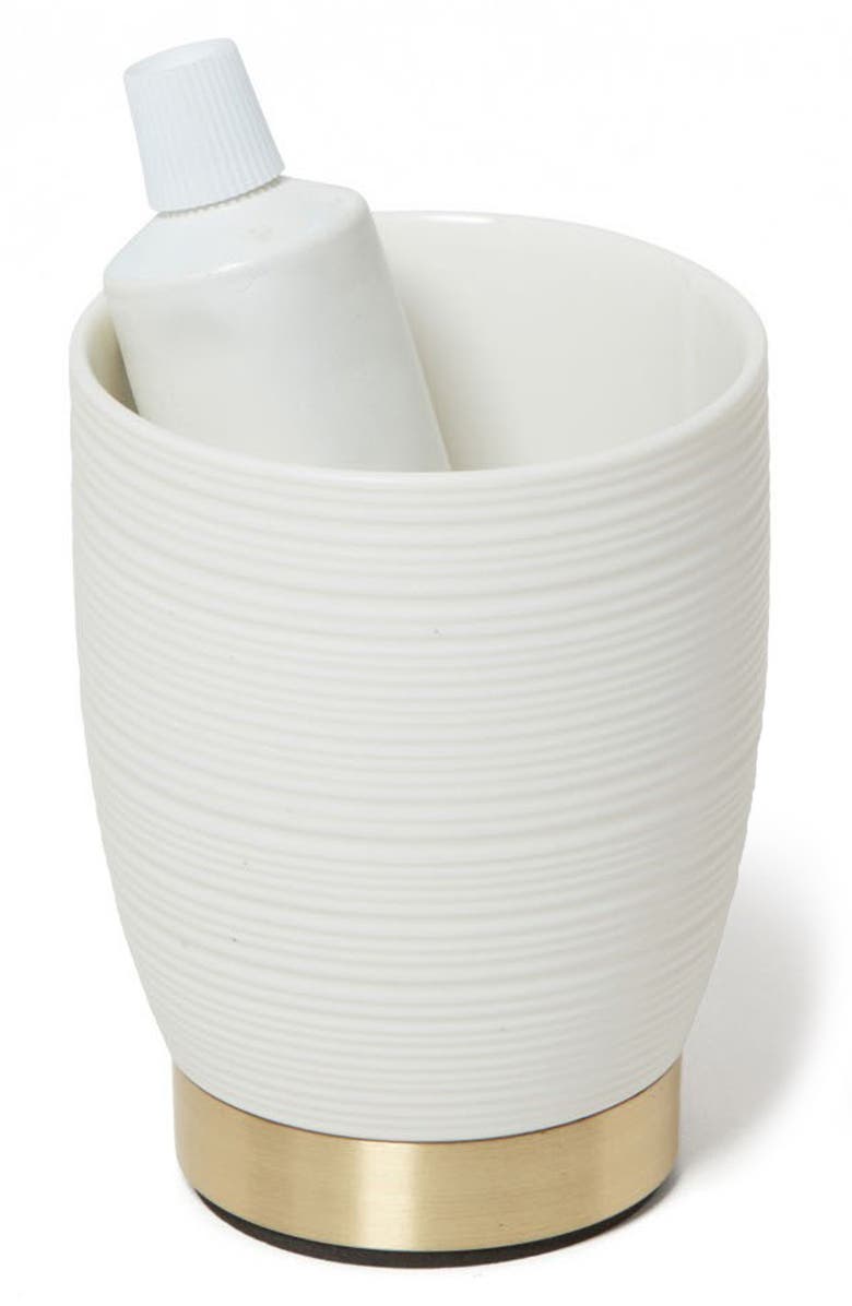 ROSELLI TRADING COMPANY Dubai Toothbrush Tumbler, Alternate, color, White