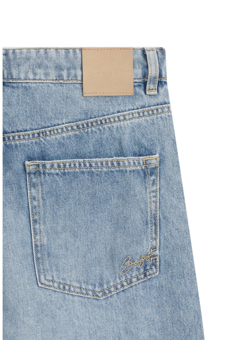 Marlene Wide Leg Nonstretch Jeans, Alternate, color, MED BU