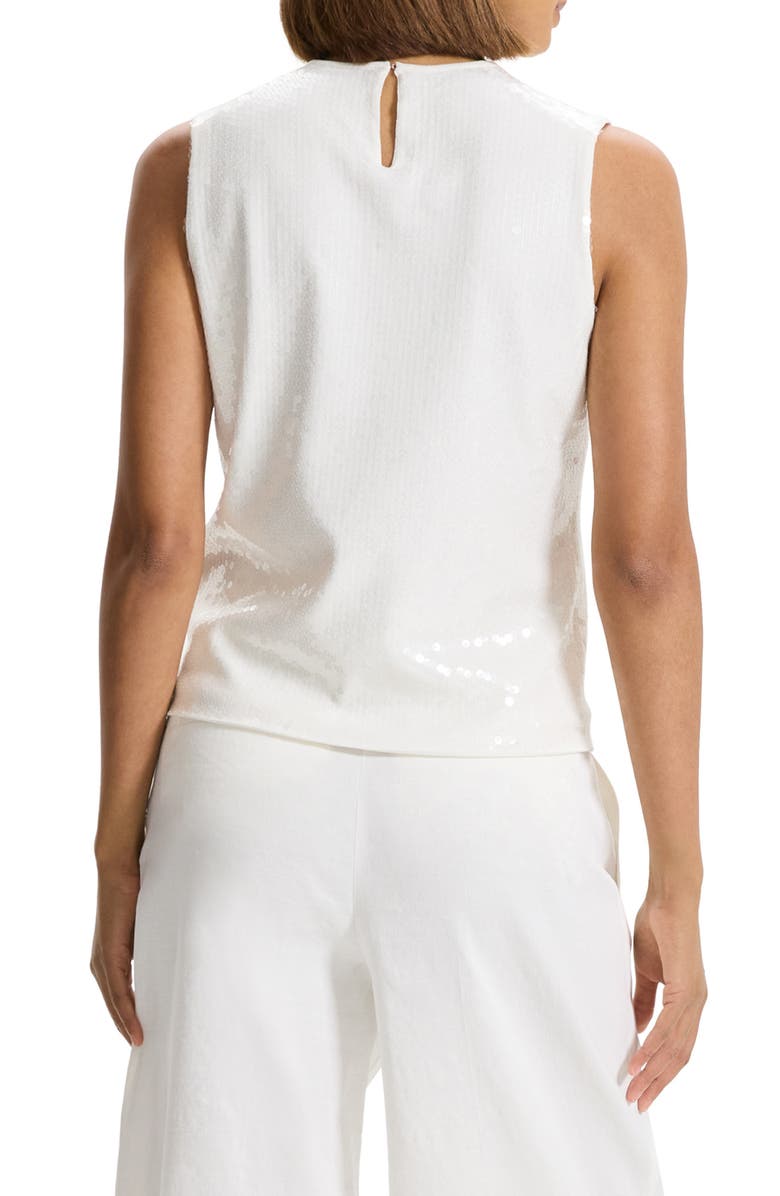Theory Sequin Shell, Alternate, color, White