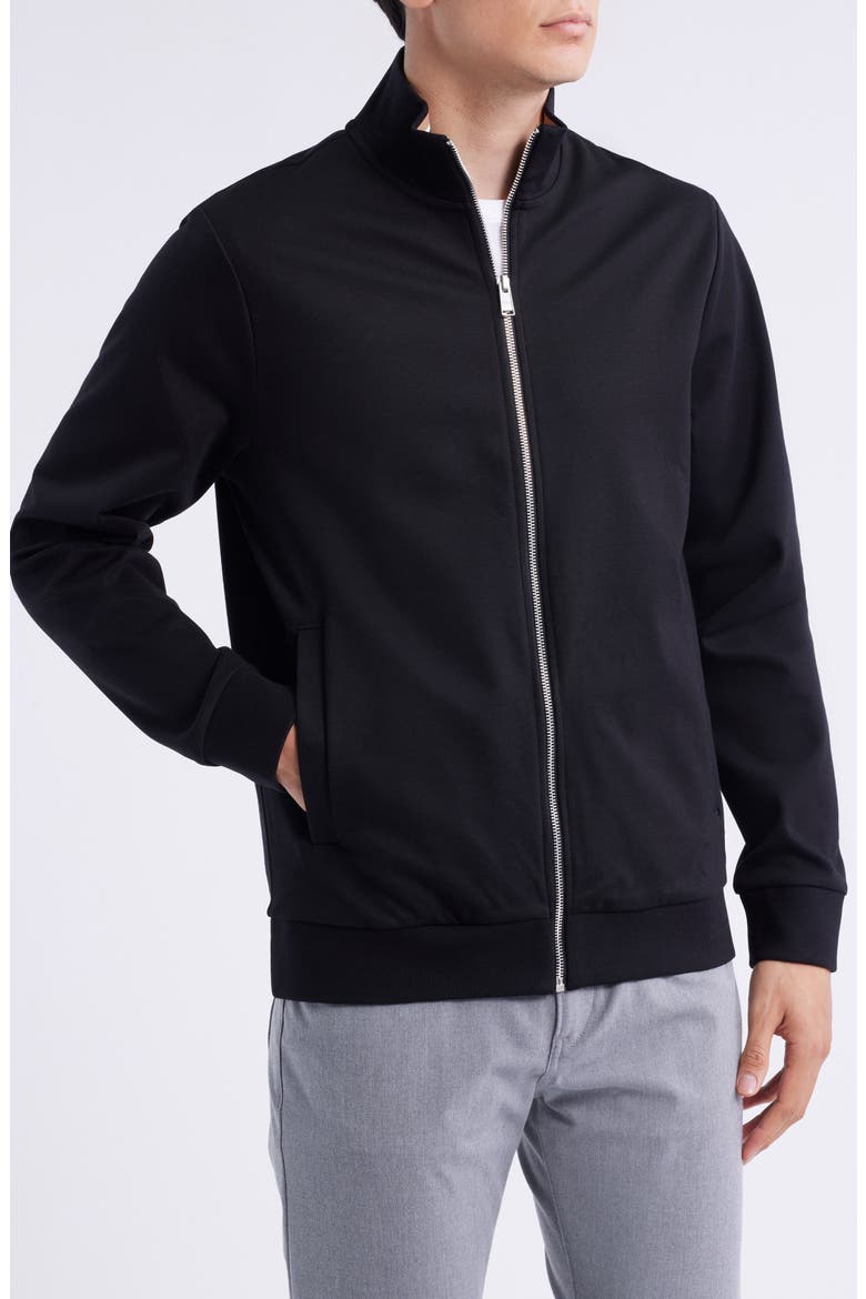 Shepherd Knit Zip Jacket, Alternate, color, BLK