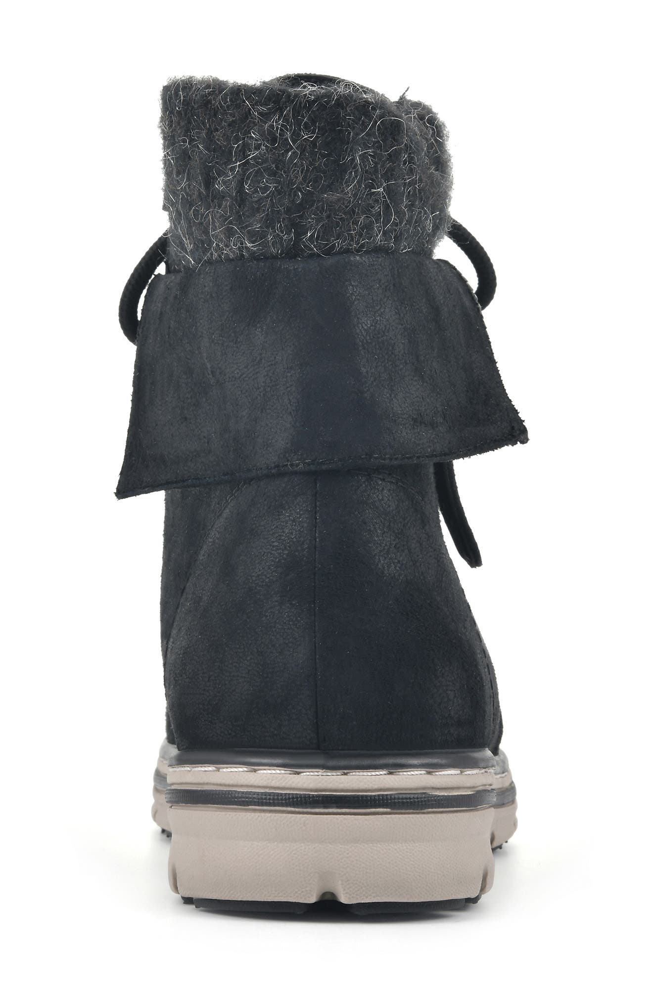 CLIFFS BY WHITE MOUNTAIN Kaylee Boot, Alternate, color, Black/ Fabric/ Sweater
