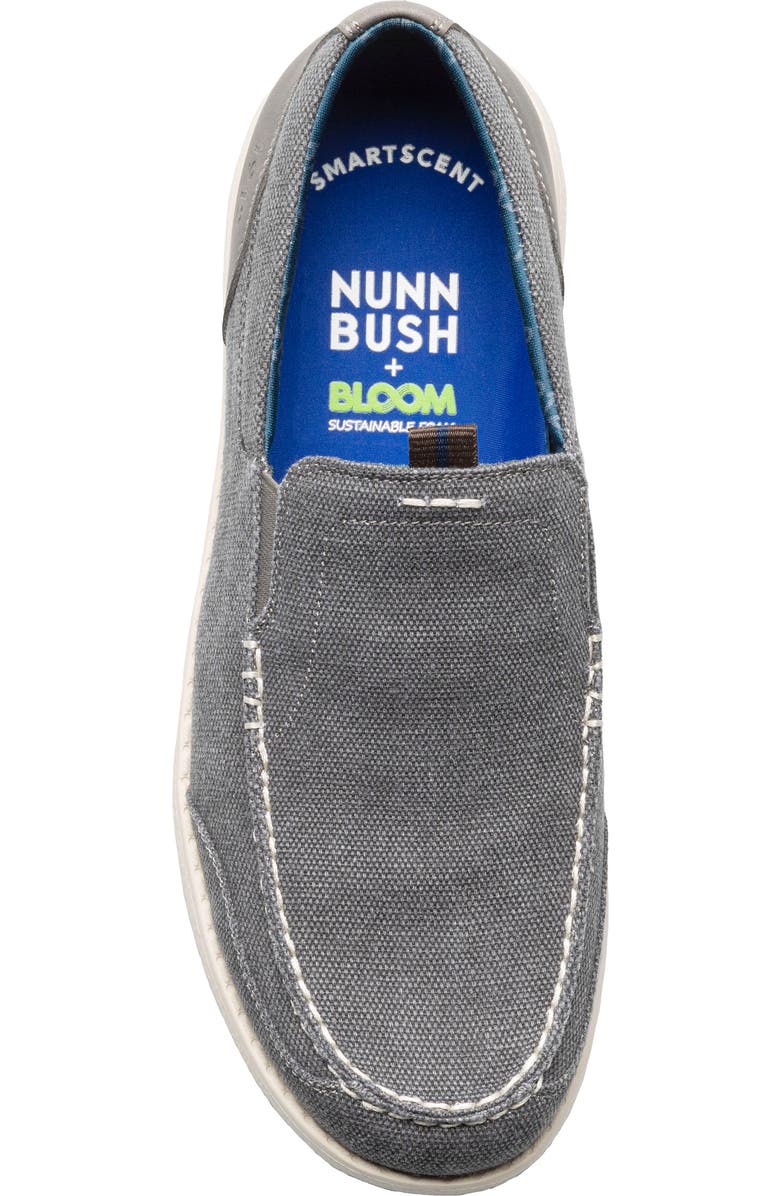 NUNN BUSH Brewski Organic Cotton Slip-On Sneaker- Wide Width Available, Alternate, color, Gunmetal