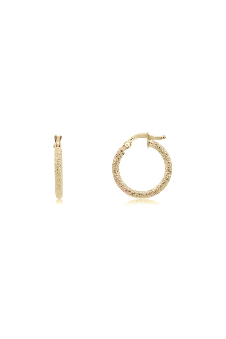 Mini Mesh Gold Hoop Earrings, Main, color, Yellow Gold