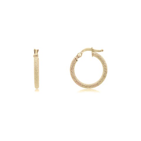 Mini Mesh Gold Hoop Earrings