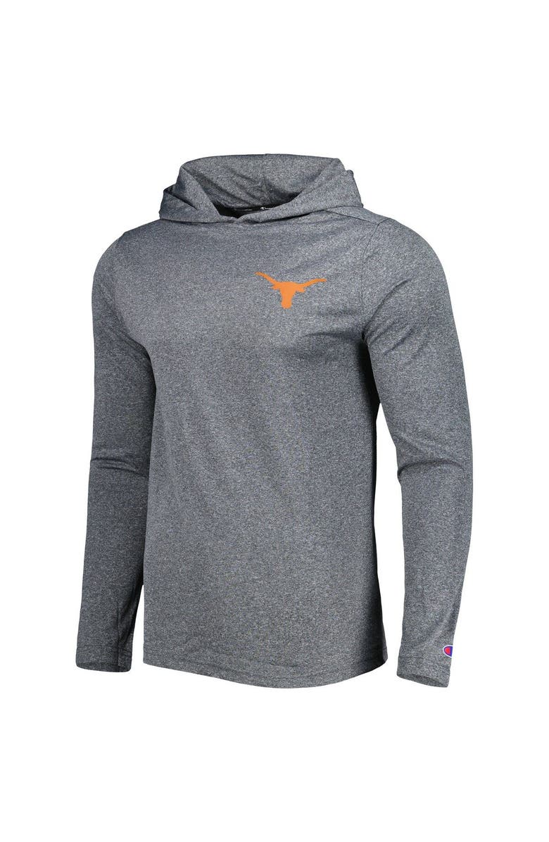 KNIGHTS APPAREL Men's Champion Gray Texas Longhorns Hoodie Long Sleeve T-Shirt, Alternate, color, 