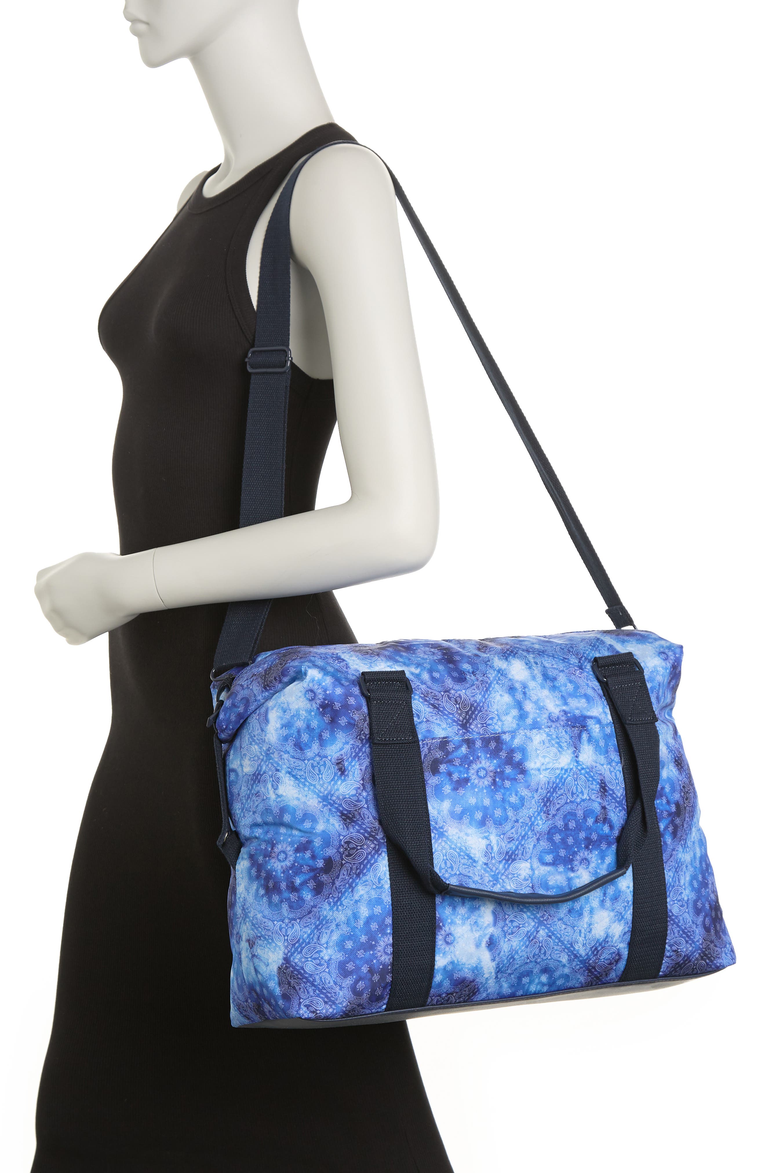 Madden Girl Nylon Weekend Duffle w/ Pouch, Alternate, color, 