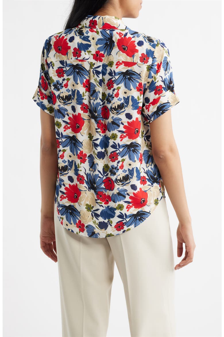Floral Print Shirt, Alternate, color, WHITE DOVE MULTI