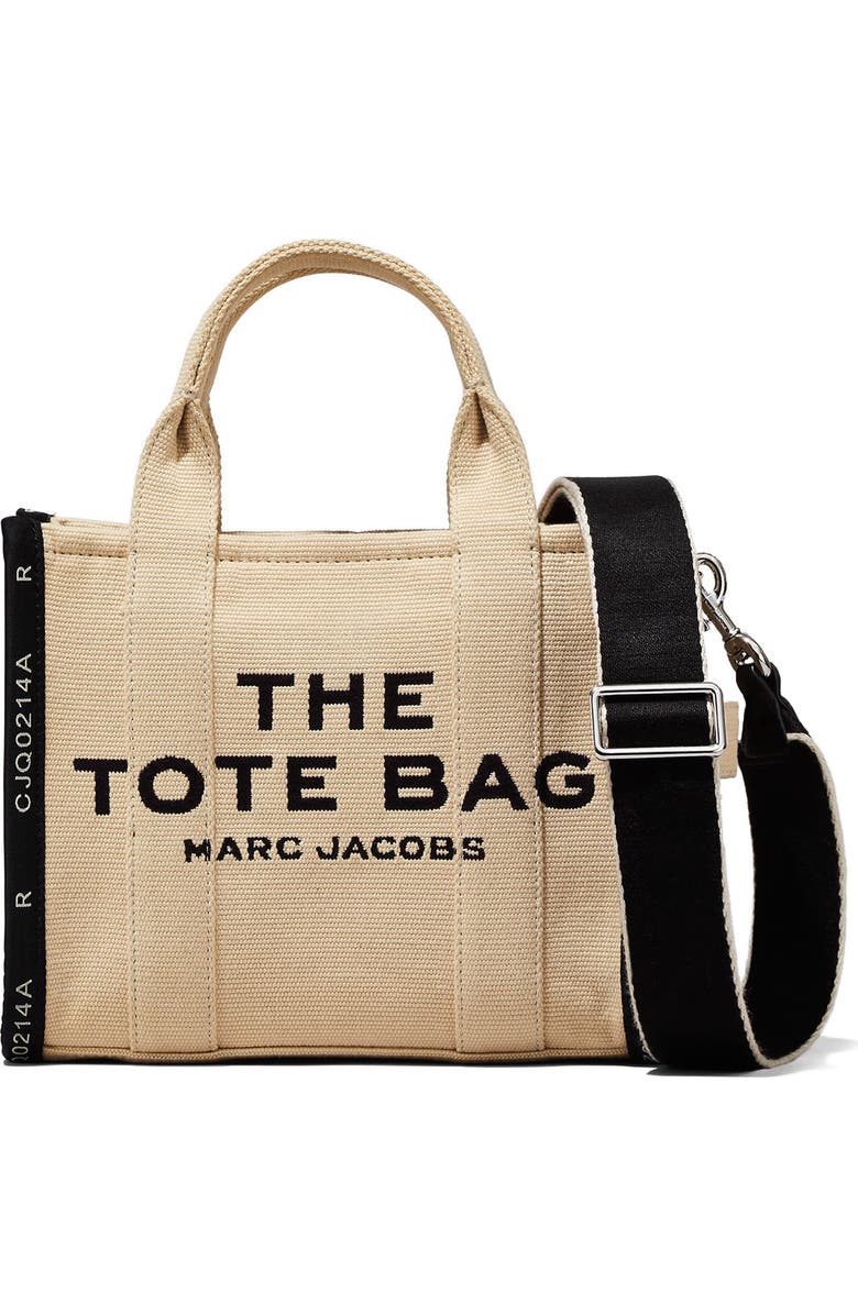 Marc Jacobs The Jacquard Small Tote Bag, Main, color, Warm Sand