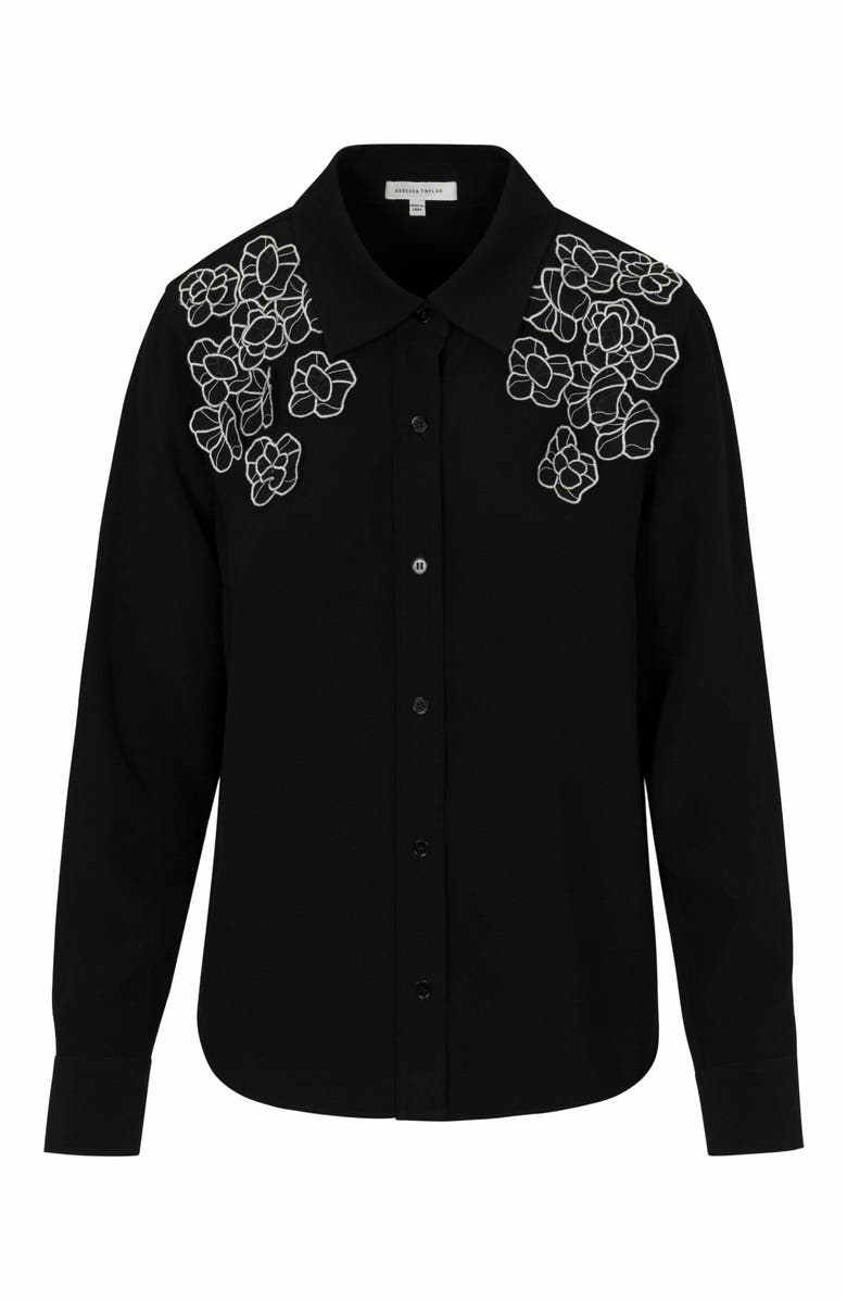 Rebecca Taylor Mia Top, Main, color, Black