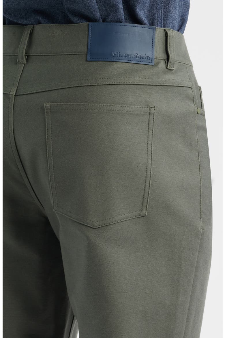 Mayfield Slim Fit Five-Pocket Twill Pants, Alternate, color, OLIVE