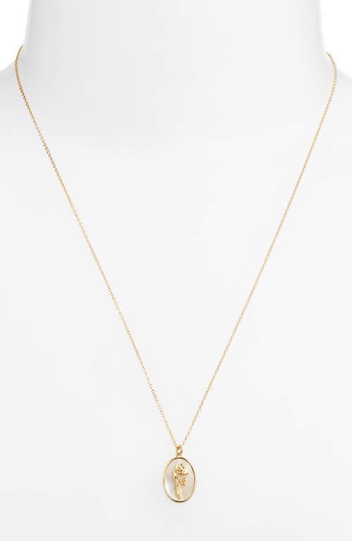 Set & Stones Katrina Birth Flower Pendant Necklace