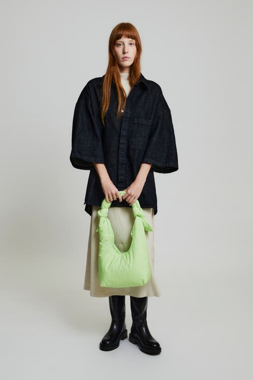 Lefrik Biwa Puffy Mini Bag In Green