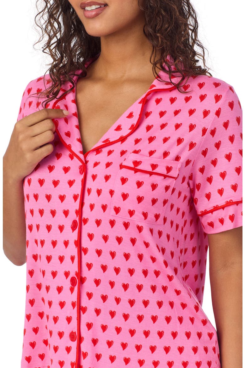 Print Pajamas, Alternate, color, PINK/ HEART