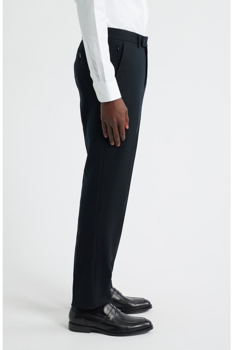 Luxury Performance Stretch Wool Suit Separate Pants, Alternate, color, BLACK