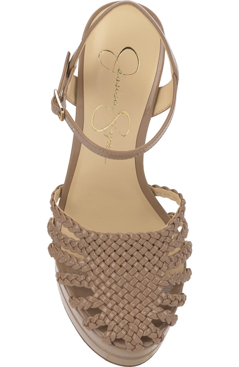 Jessica Simpson Inaia Basketweave Pump, Alternate, color, Medium Brown