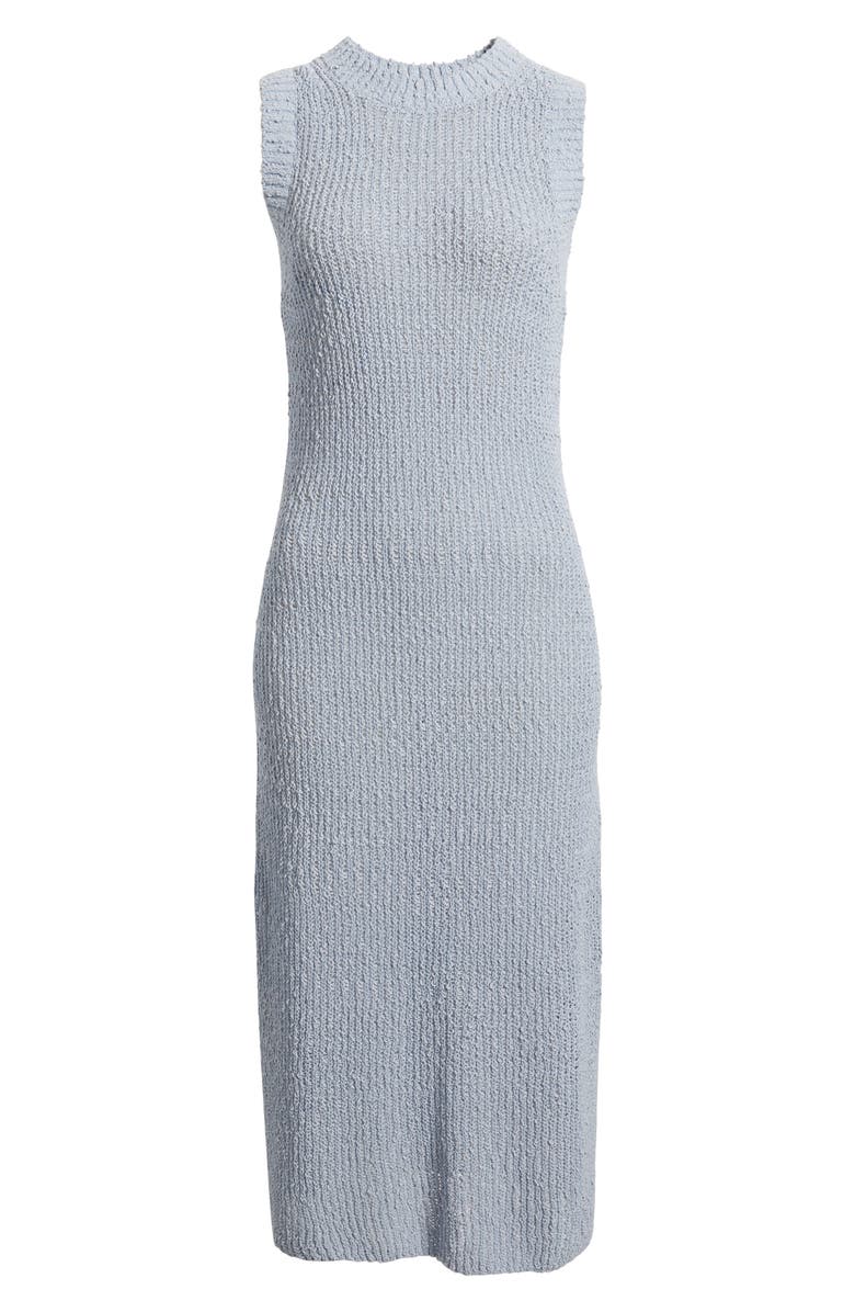 & Other Stories Silk & Cotton Sweater Dress, Alternate, color, Blue Dusty Light