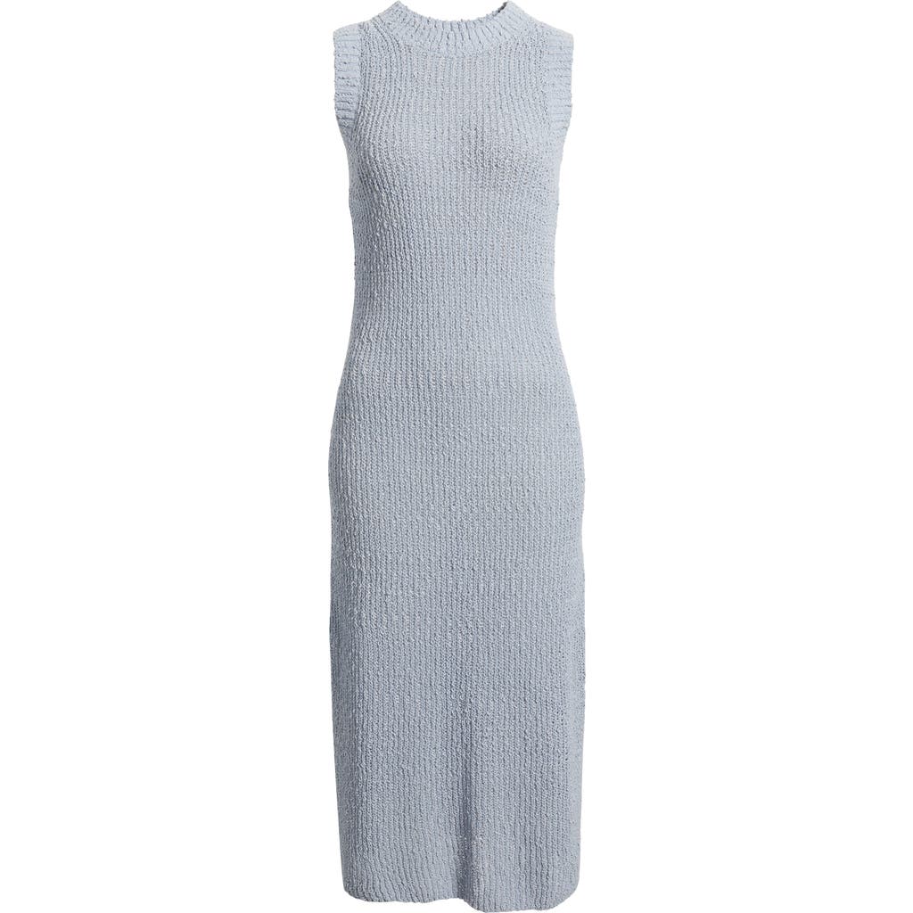 & Other Stories Silk & Cotton Sweater Dress In Blue