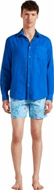 Vilebrequin Men's Solid Linen Shirt