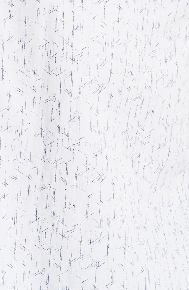 Robert Barakett Bozeman Scratch Print Short Sleeve Button-Up Shirt, Alternate, color,