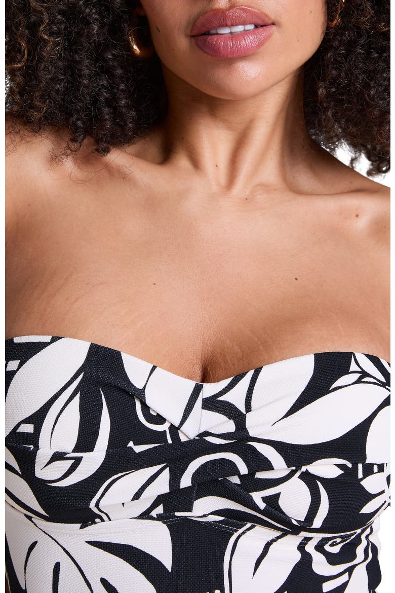 Mauritius Bandeau Bathingsuit, Alternate, color, Caviar