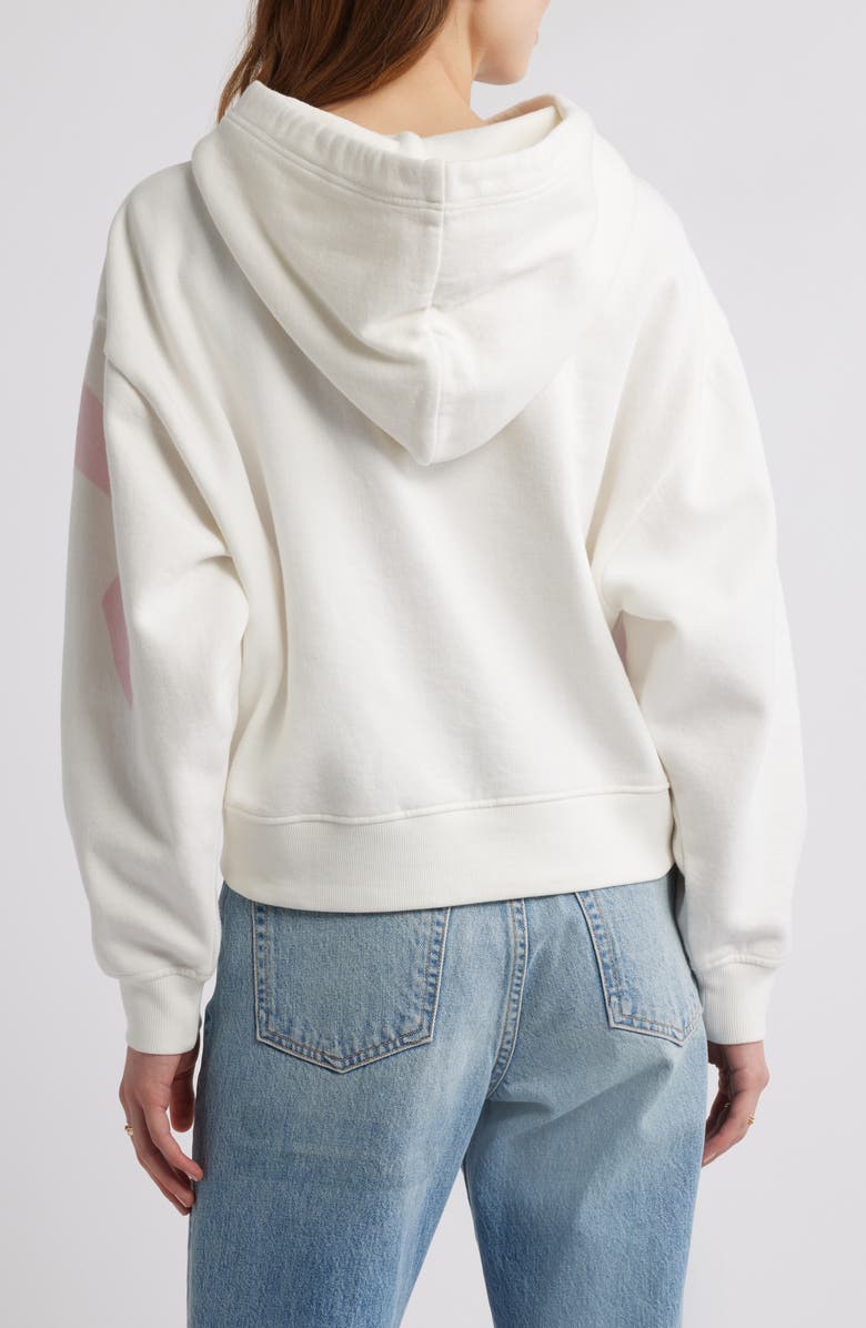 LoveShackFancy Brunella Cotton Hoodie, Alternate, color, Rose White