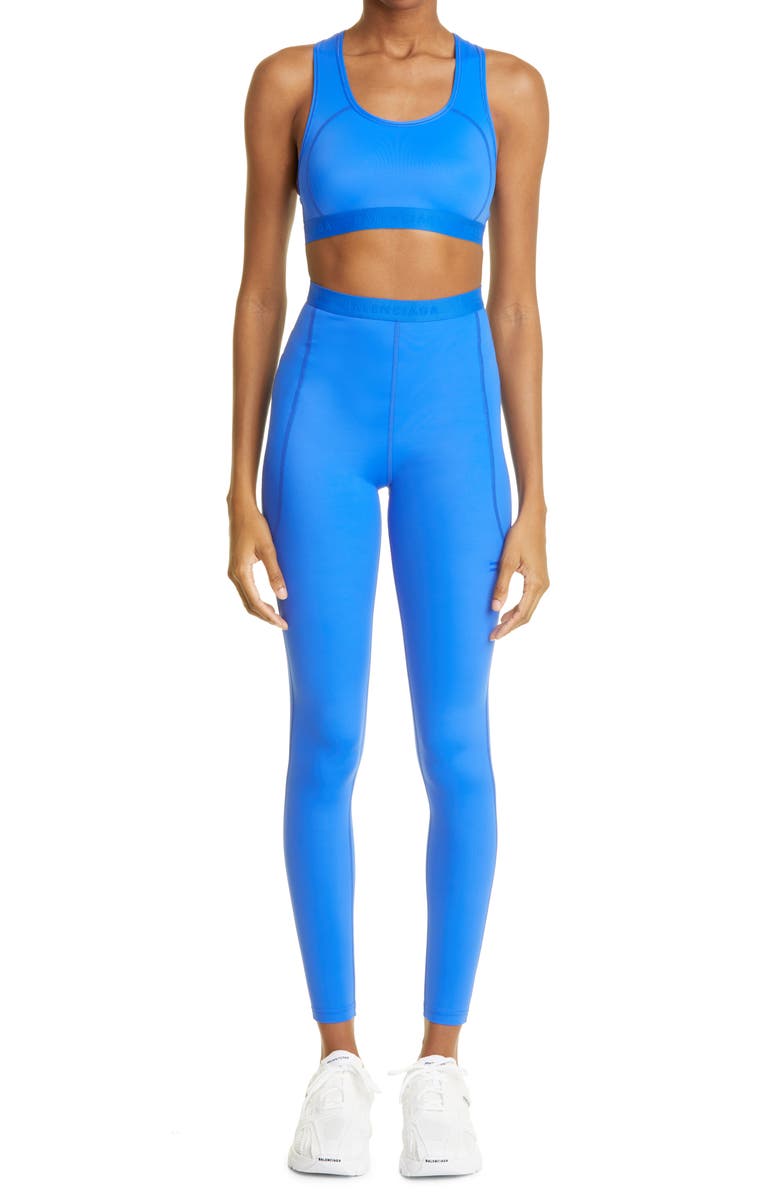 Balenciaga Sporty B Leggings, Alternate, color,