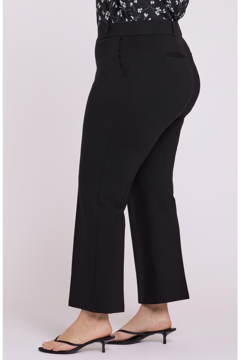 Sculpt-Her™ Pull-On Ankle Flare Ponte Pants, Alternate, color, BLACK
