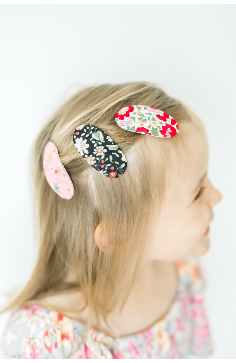 Puttisu Liberty Floral Hair Clip Set of 6, Alternate, color, Wildflower Mix