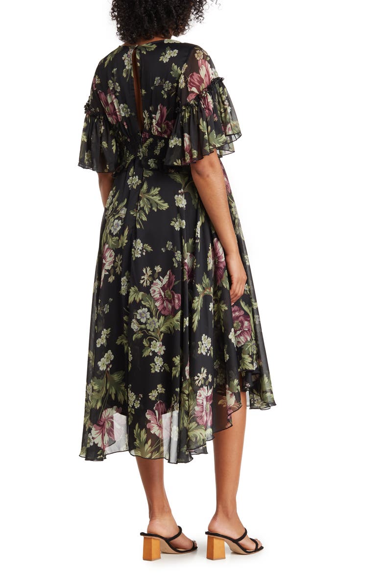 ASOS DESIGN Maternity Floral Print Dress, Alternate, color, 