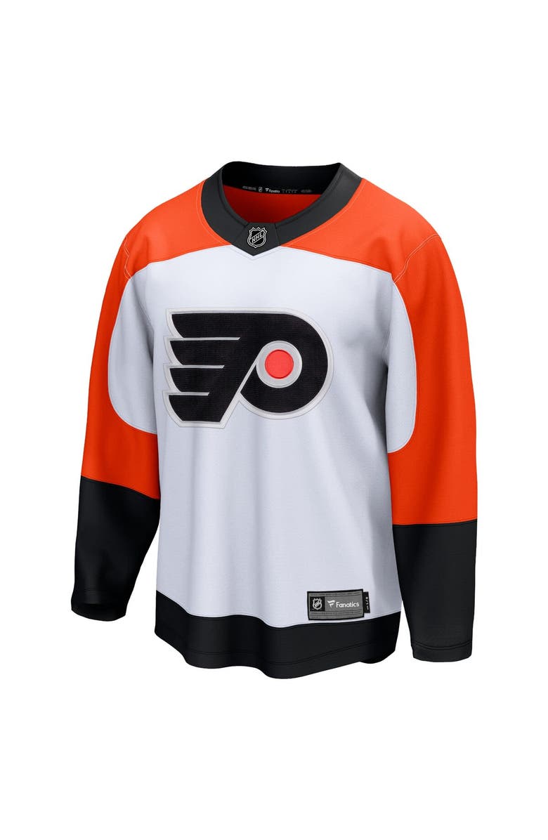 FANATICS Men's Fanatics Branded White Philadelphia Flyers Away Premier Breakaway Jersey, Alternate, color, White