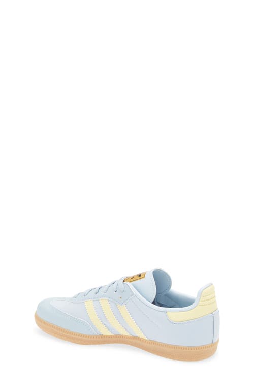 Shop Adidas Originals Adidas Kids' Samba Sneaker In Blue/yellow/gum